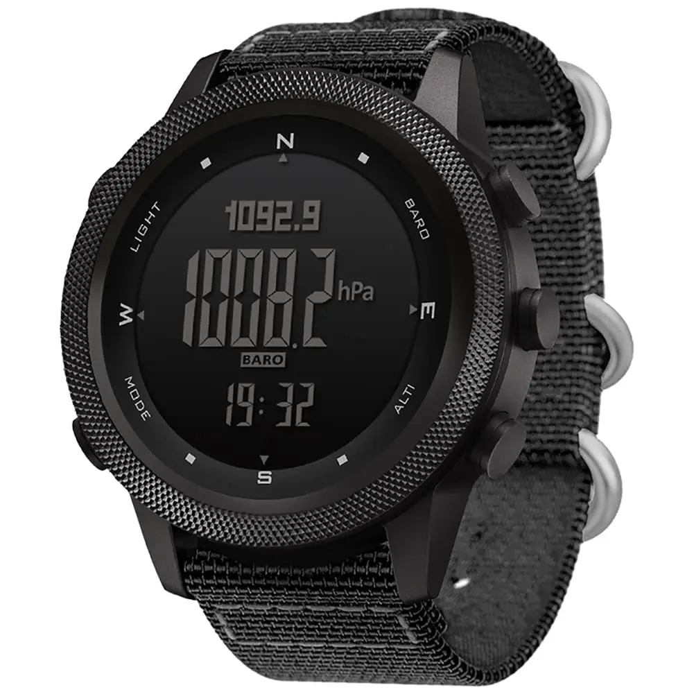 NORTH EDGE Apache 46mm Digital Watch for Men | Rugged Outdoor ABC Watch with Compass, Altimeter, Barometer & 50M Water Resistance - main product image