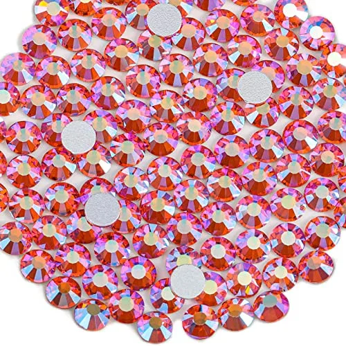 BEADSLAND Hyacinth AB Flat Back Rhinestones for Crafts, Nail Art & Decor (SS12/3.0-3.2mm, 1440pcs) - main product image