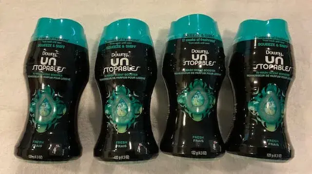Downy Unstopables Laundry Scent Booster Beads Fresh Scent 17.2 oz (4 Pack) | 12 Weeks of Lasting Freshness - view 5