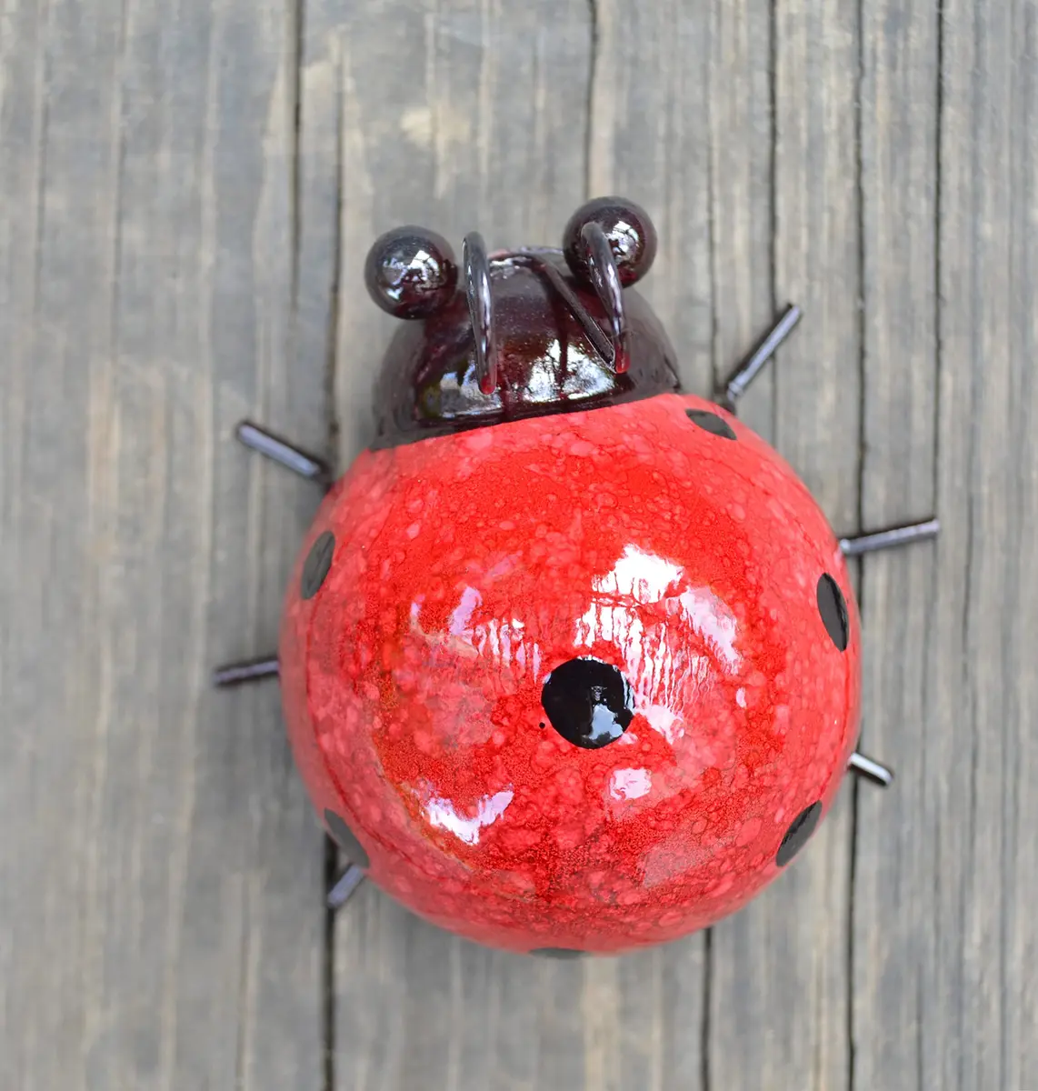 GIFTME 5 Metal Garden Yard Art Ladybugs 4 Pack | Rustproof Outdoor Decor - view 8