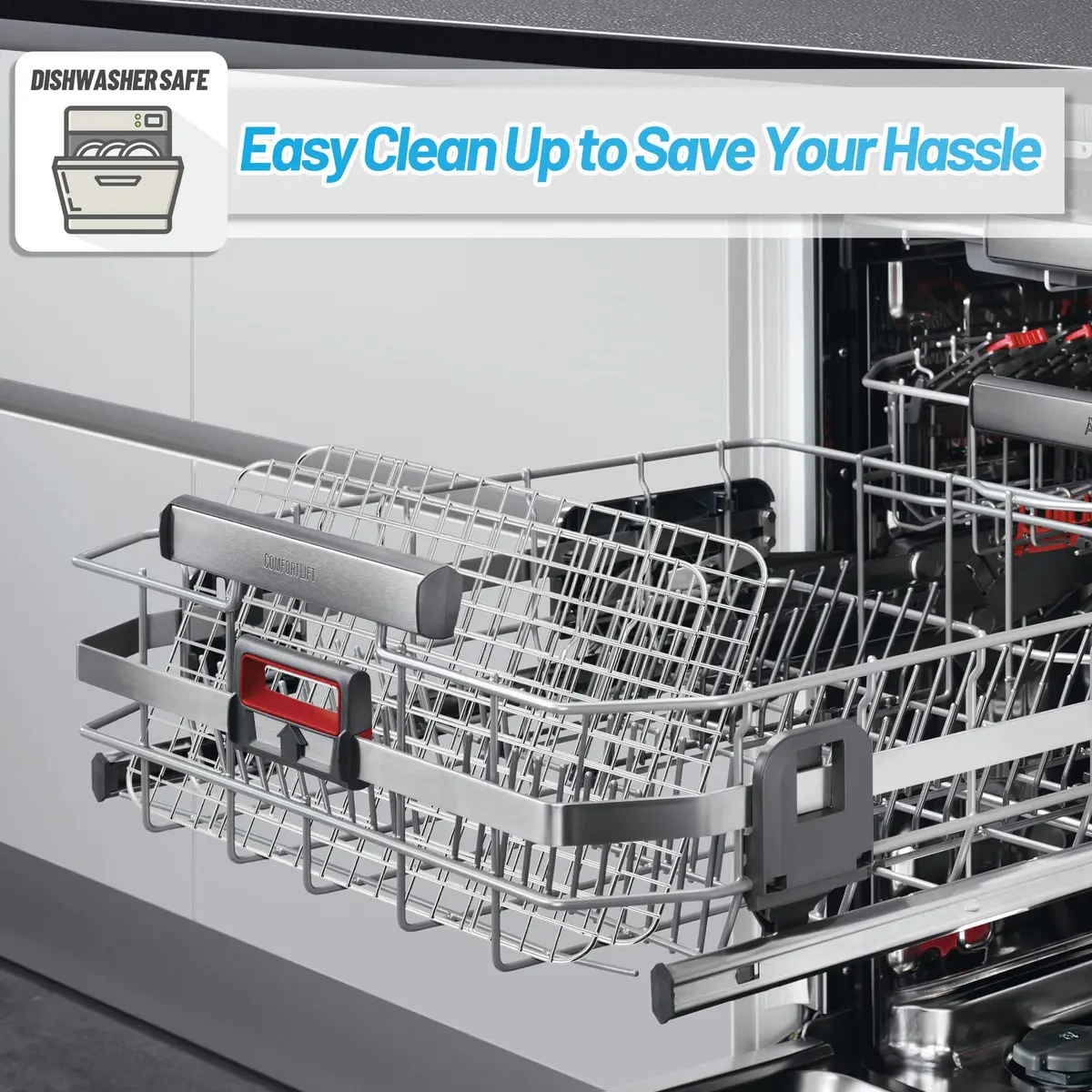 TeamFar Cooling Rack 9.75”x7.5” Stainless Steel Baking Grid Wire Rack | Heavy Duty & Dishwasher Safe - view 6