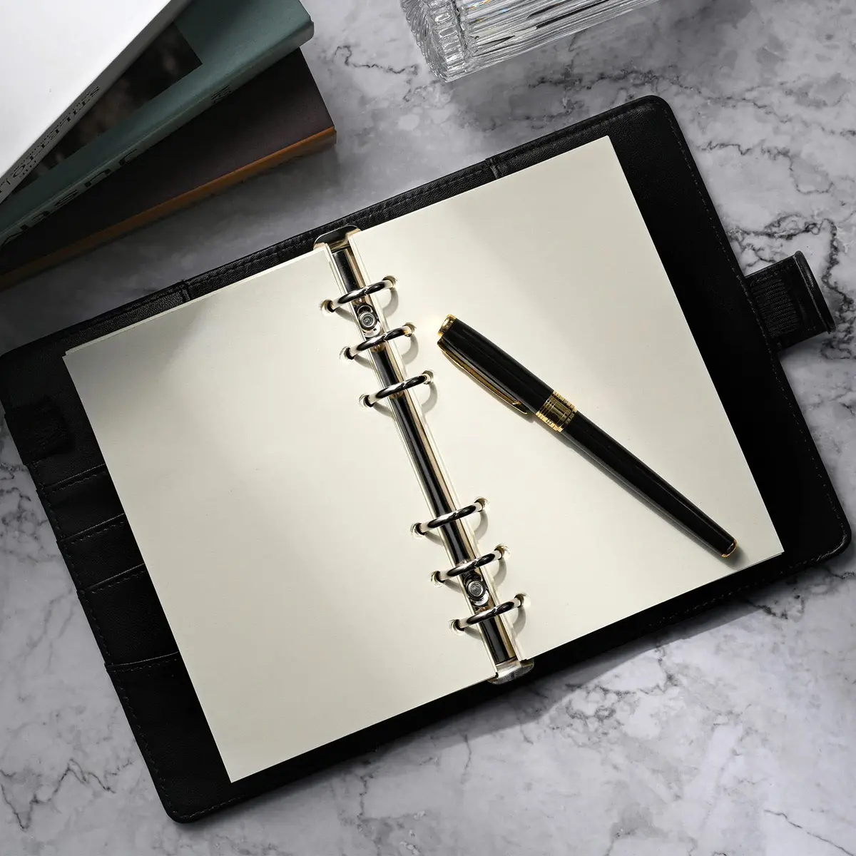 Tofun A6 Refillable Blank Paper for 6-Ring Binders 10.5 x 17cm | 80 Sheets, 160 Pages, Heavy 100GSM - view 6