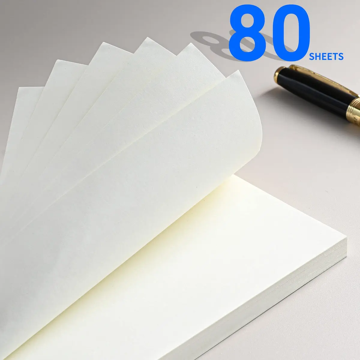 Tofun A6 Refillable Blank Paper for 6-Ring Binders 10.5 x 17cm | 80 Sheets, 160 Pages, Heavy 100GSM - view 3