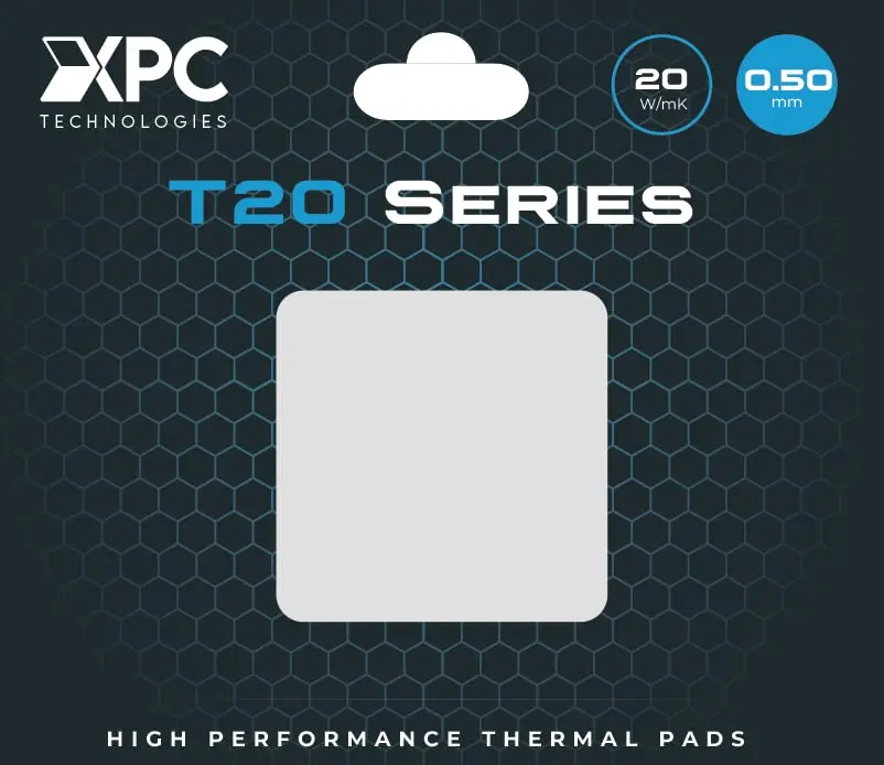 XPC High Performance 20W/mK Thermal Pad T20 Series | 0.5mm to 3.5mm Thickness, 100x100mm, Non-Conductive for GPU & Electronics - view 2