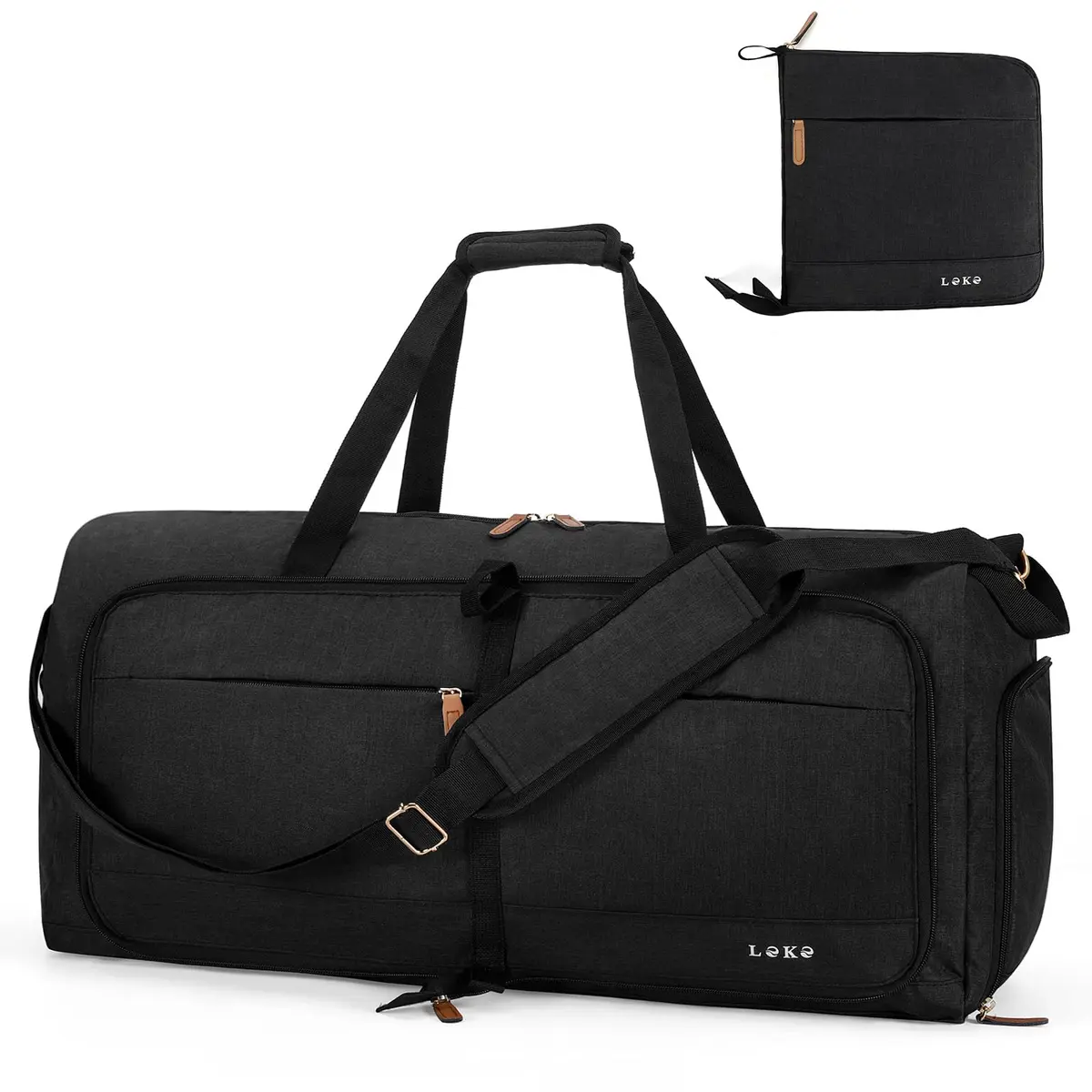 Lekesky Foldable Travel Duffle Bag 60L | Water-Resistant, Large Capacity, Carry-On for Women - main product image