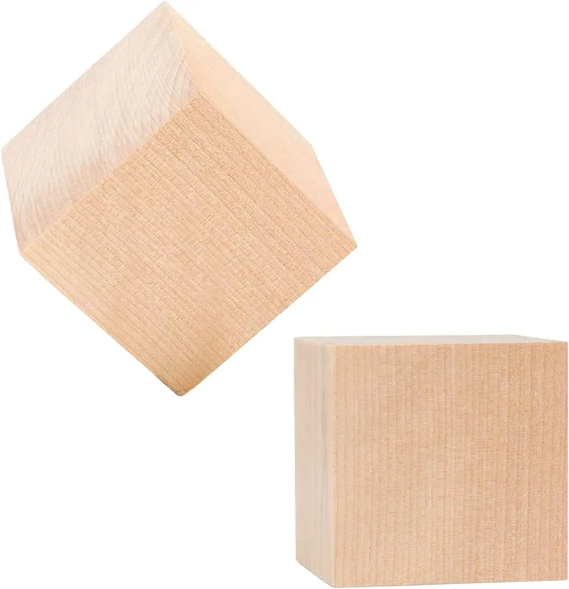 WURONXIN Unfinished Wooden Blocks 1 inch Cubes, Pack of 50 | DIY Craft Wood for Painting & Decorating - view 8