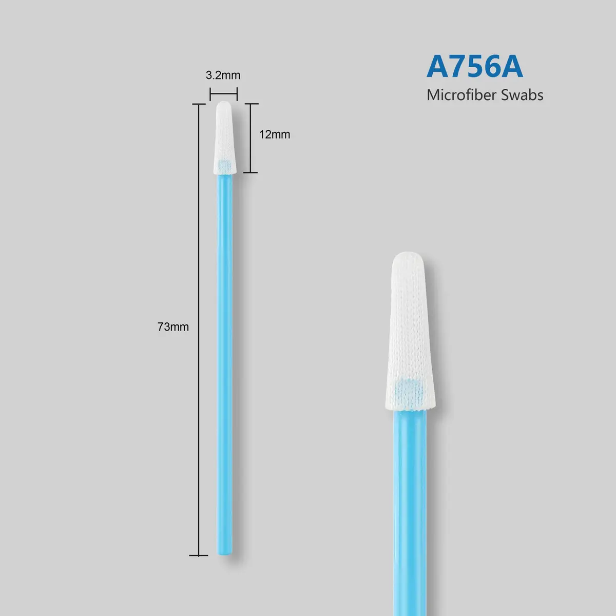 AAwipes Polyester Swabs 200 pcs | Microfiber Pointed Tips for Precision Cleaning in India - view 2