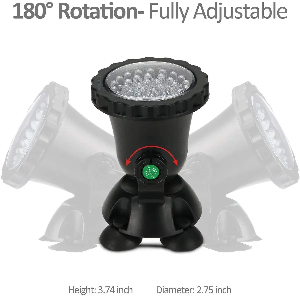 ZHGSERVU Submersible Pond Light with Timer Remote - 2 Pack, 7cm (2.75 in) Diameter, 13 RGB Colors - view 3