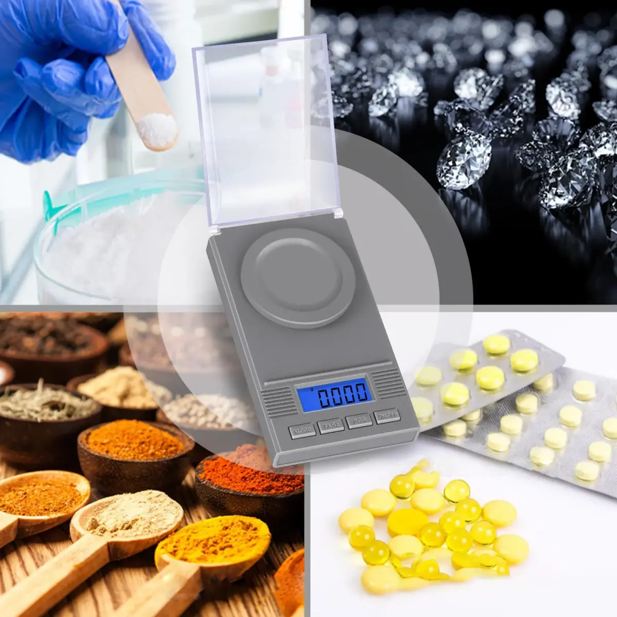 Fuzion Digital Milligram Scale 50g/0.001g, 6-in-1 Kit with Carry Bag | High Precision Weighing Machine - view 5
