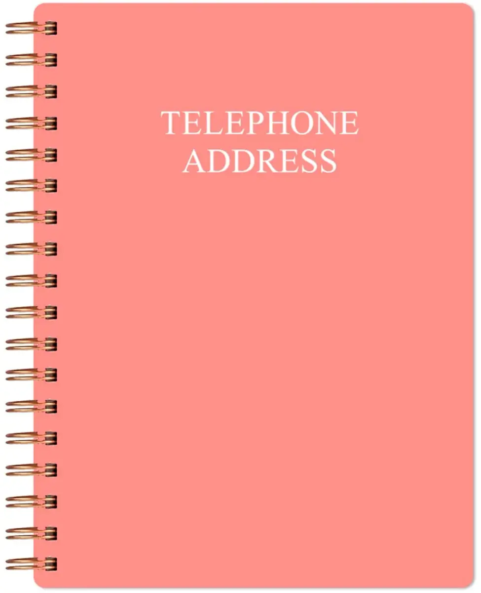 Nokingo Address & Birthday Book with Tabs, Rose, 120 Pages | Alphabetical A-Z Organizer - main product image