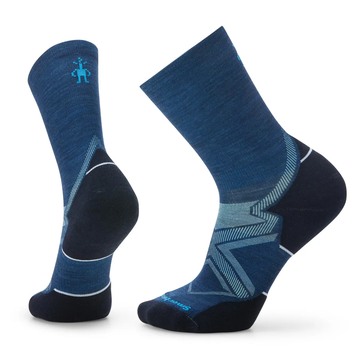 Smartwool Men's Run Cold Weather Targeted Cushion Crew Alpine Blue M | Advanced Durability & Breathability - main product image