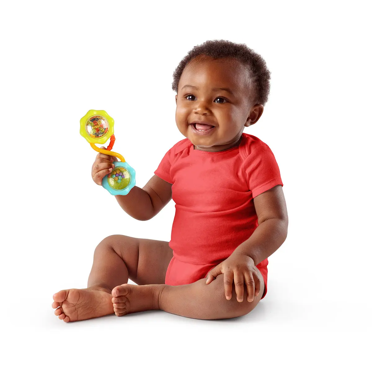 Bright Starts Soothers & Shakers 7pc Gift Set, 320 g (0.7 lb) | BPA-Free Baby Rattles, Teethers & Stroller Toys - view 7