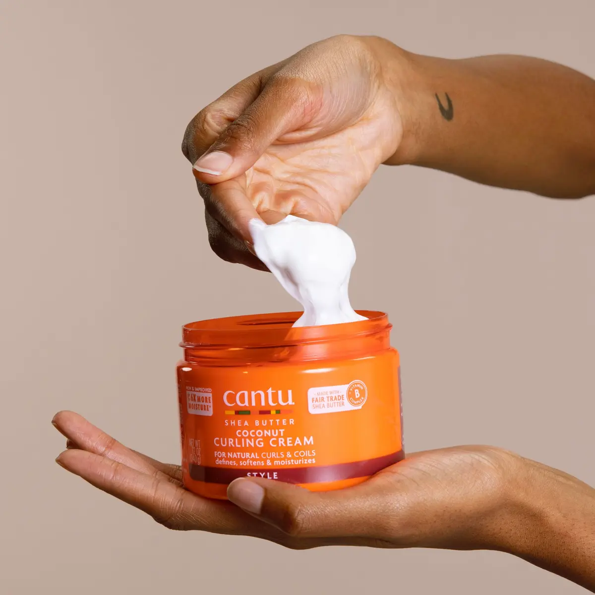 Cantu Coconut Curling Cream for Natural Hair with Pure Shea Butter 355ml (12 fl oz) (Pack of 2) | Defines & Strengthens Curls - view 6