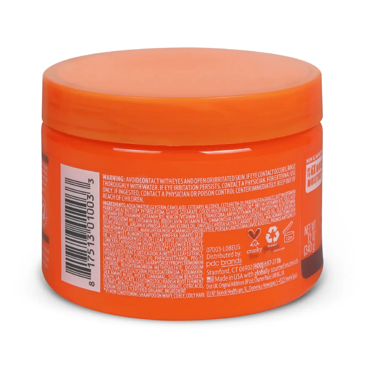Cantu Coconut Curling Cream for Natural Hair with Pure Shea Butter 355ml (12 fl oz) (Pack of 2) | Defines & Strengthens Curls - view 2