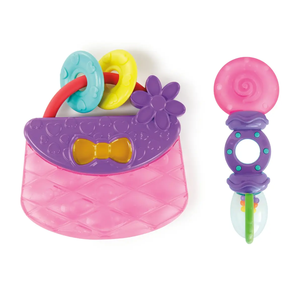 Bright Starts Everything Nice Teething Toys 9-Piece Set | BPA-Free Rattles & Chillable Teethers - view 5
