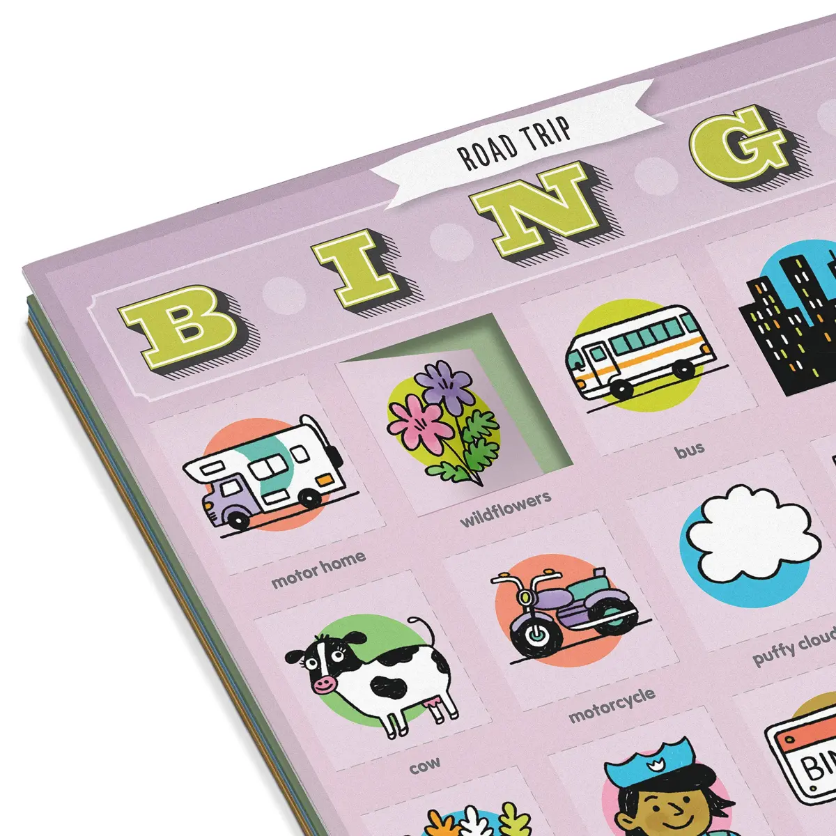 Knock Knock Roadtrip Bingo, 12 Reusable Cards | Travel Game for Kids & Adults - view 4