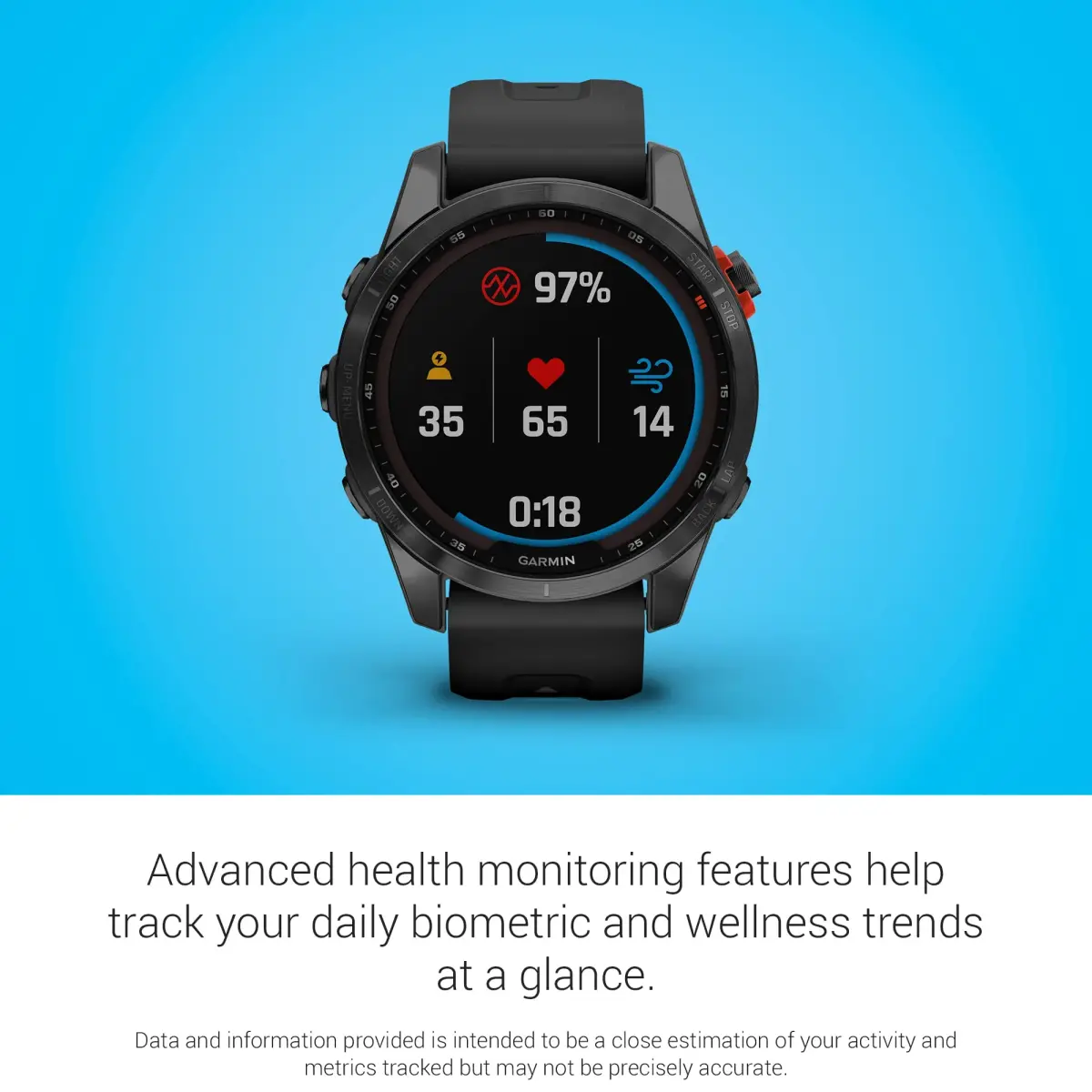 Garmin fenix 7S Solar Smartwatch (1.2-inch Display, 42mm Case) | GPS, Solar Charging, Fitness Tracking - view 5