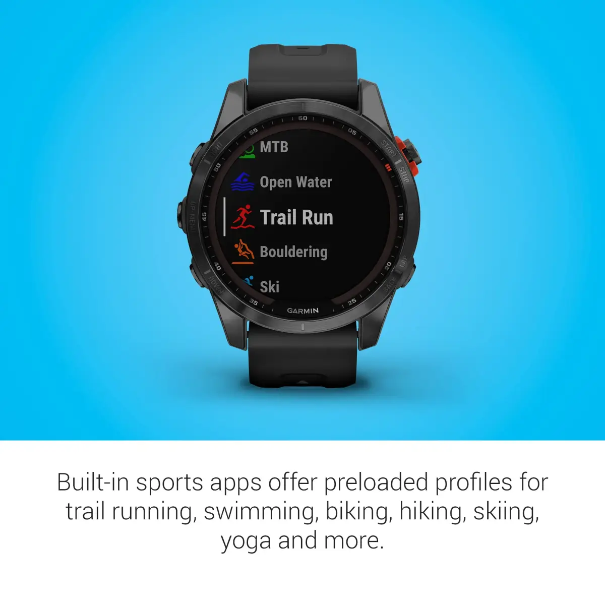Garmin fenix 7S Solar Smartwatch (1.2-inch Display, 42mm Case) | GPS, Solar Charging, Fitness Tracking - view 6