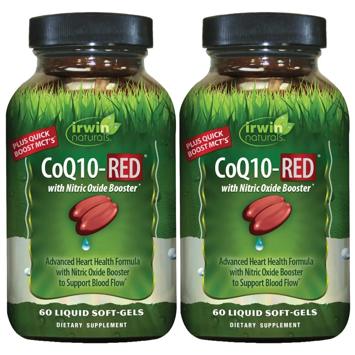 Irwin Naturals CoQ10-RED Heart & Cellular Energy Support 60 Count | Supports Heart & Circulation - main product image