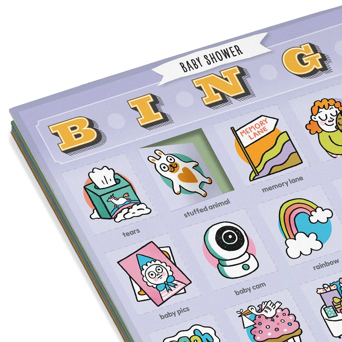 Knock Knock Baby Shower Bingo, 12 Reusable Cards | Party Game for 12 Players - view 4