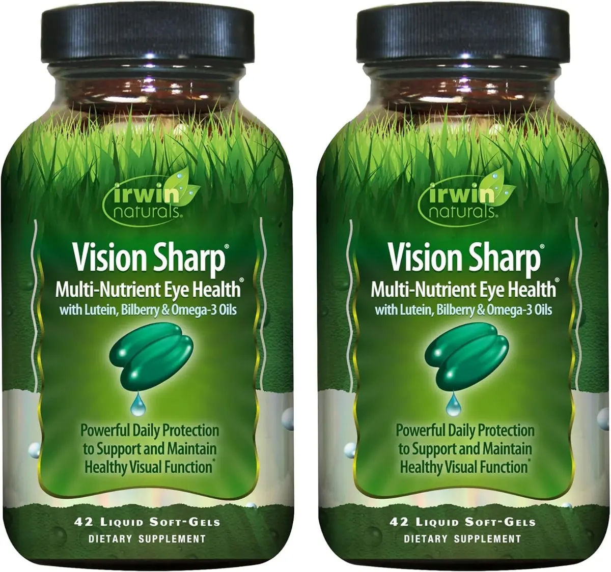 Irwin Naturals Vision Sharp Eye Health & Vision Support Formula (2 Pack) | Supports Visual Wellness & Macular Nutrition - main product image