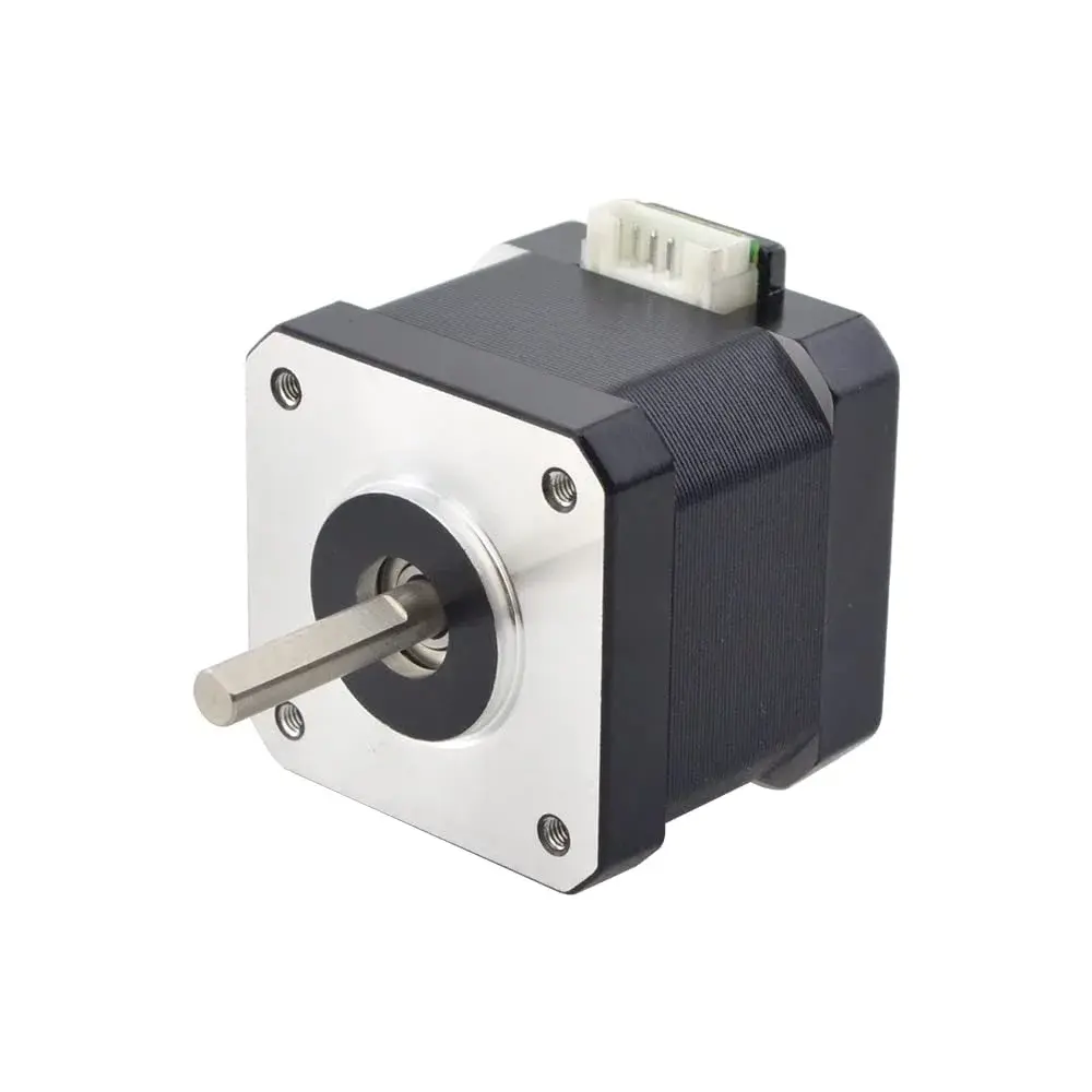 STEPPERONLINE Nema 17 Stepper Motor Bipolar 1.5A 42Ncm 42x42x38mm 1.8deg 4 Wires with 1m Cable and Connector (5 Pack) - view 2