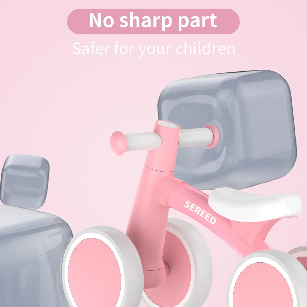 SEREED Baby Balance Bike for 1 Year Old Boy Girl, First Birthday Gift Toy | Aluminum Alloy Frame, 10-inch EVA Wheels - view 6
