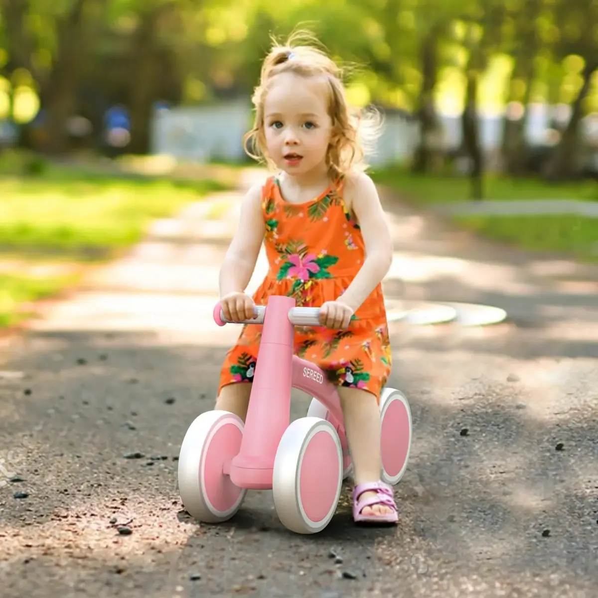 SEREED Baby Balance Bike for 1 Year Old Boy Girl, First Birthday Gift Toy | Aluminum Alloy Frame, 10-inch EVA Wheels - view 8