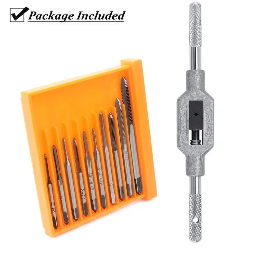 Saipe Micro Taps Set M1-M3.5 with Tap Wrench | HSS Threading Tools for Small Crafts - view 8