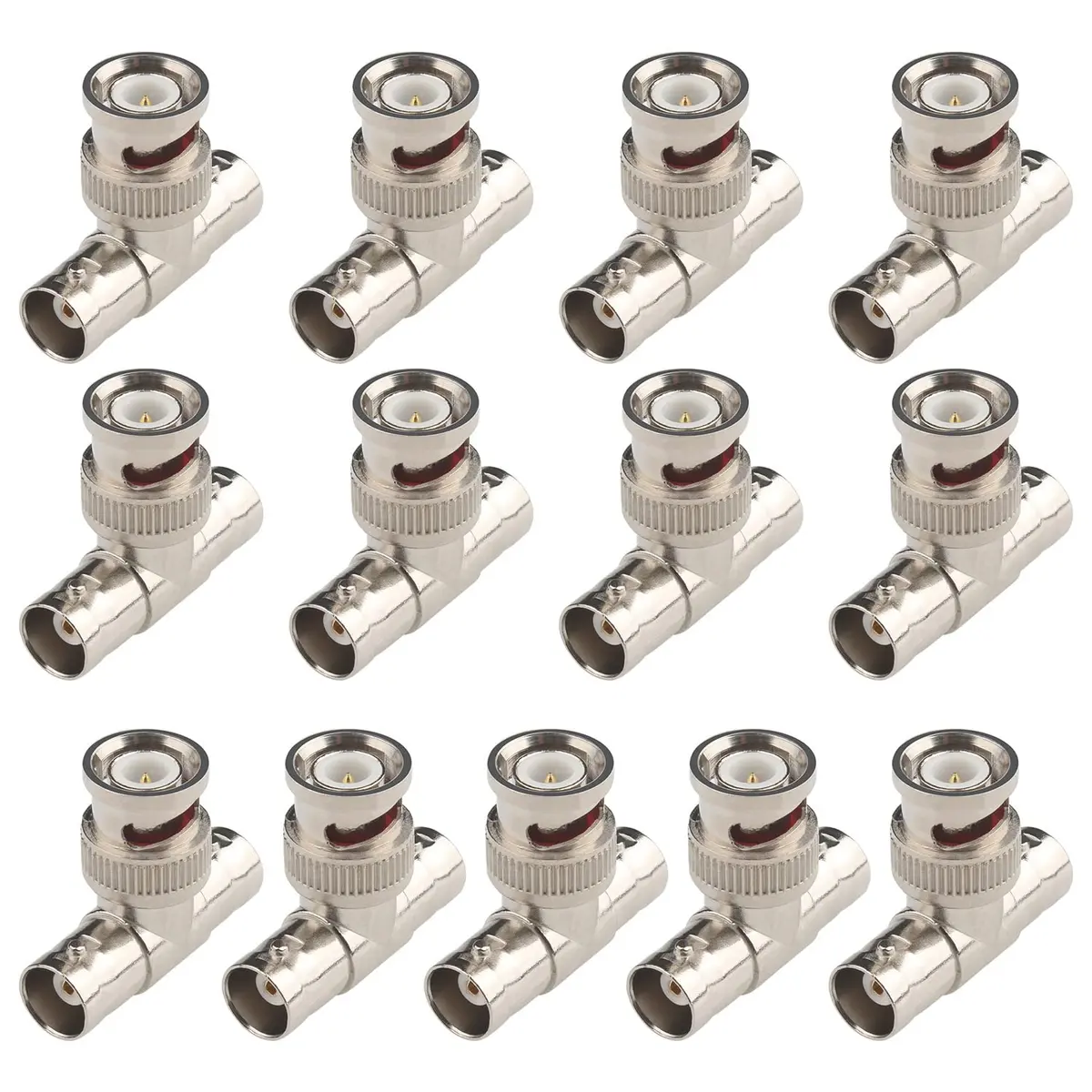 Fanbalunke BNC Splitter Adapter 13 Pcs BNC Male to 2 Female T Connector | Connect Multiple Devices - main product image