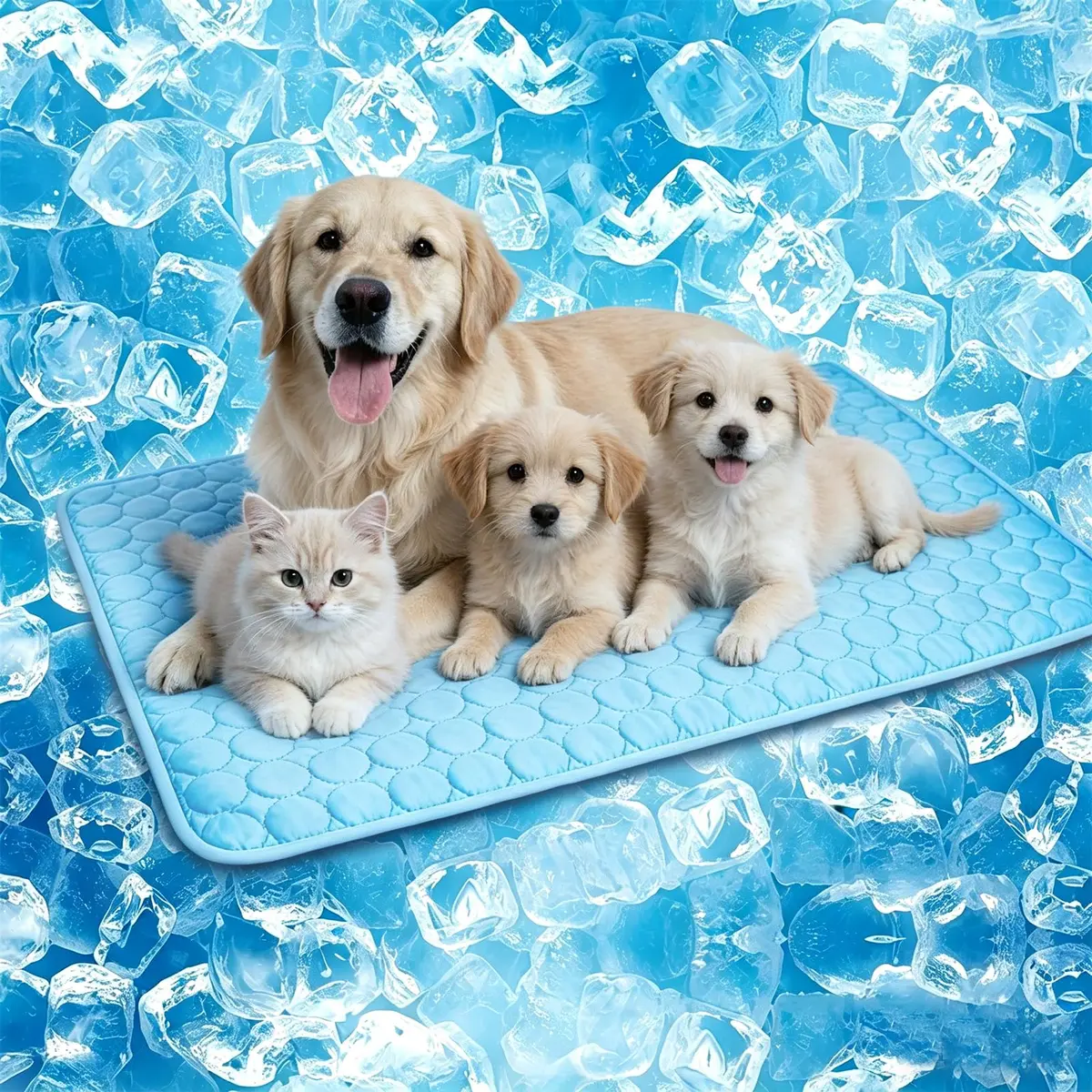 dgdgbaby Portable Dog Cooling Mat 40 x 28 in | Self-Cooling, Washable, Summer Relief - main product image
