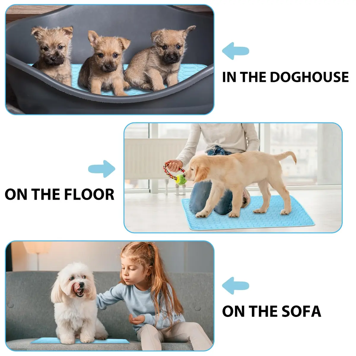 dgdgbaby Portable Dog Cooling Mat 40 x 28 in | Self-Cooling, Washable, Summer Relief - view 6