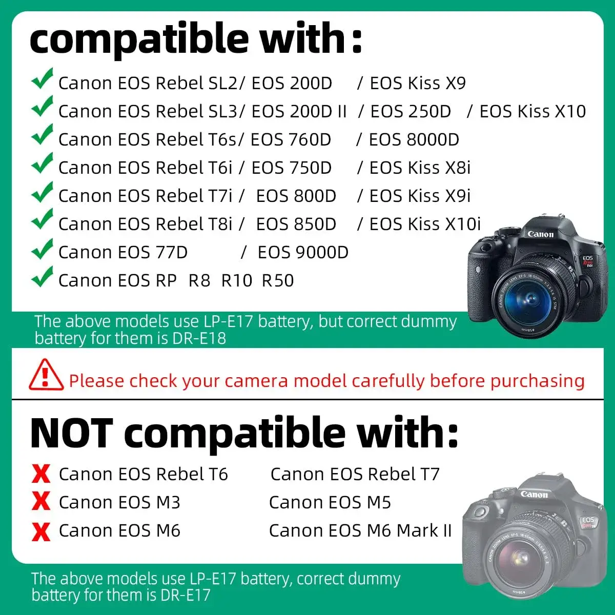 RONFEN DR-E18 USB-C PD Adapter Kit for Canon Cameras | 1.2M Cable, 30W Output - view 4