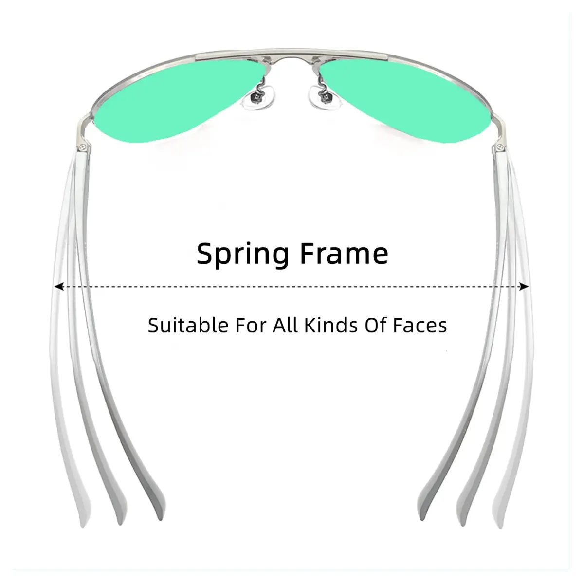 Fishingtours Aviator Sunglasses for Men & Women | Polarized Mirrored Driving Eyewear (65mm Lens Width) - view 2