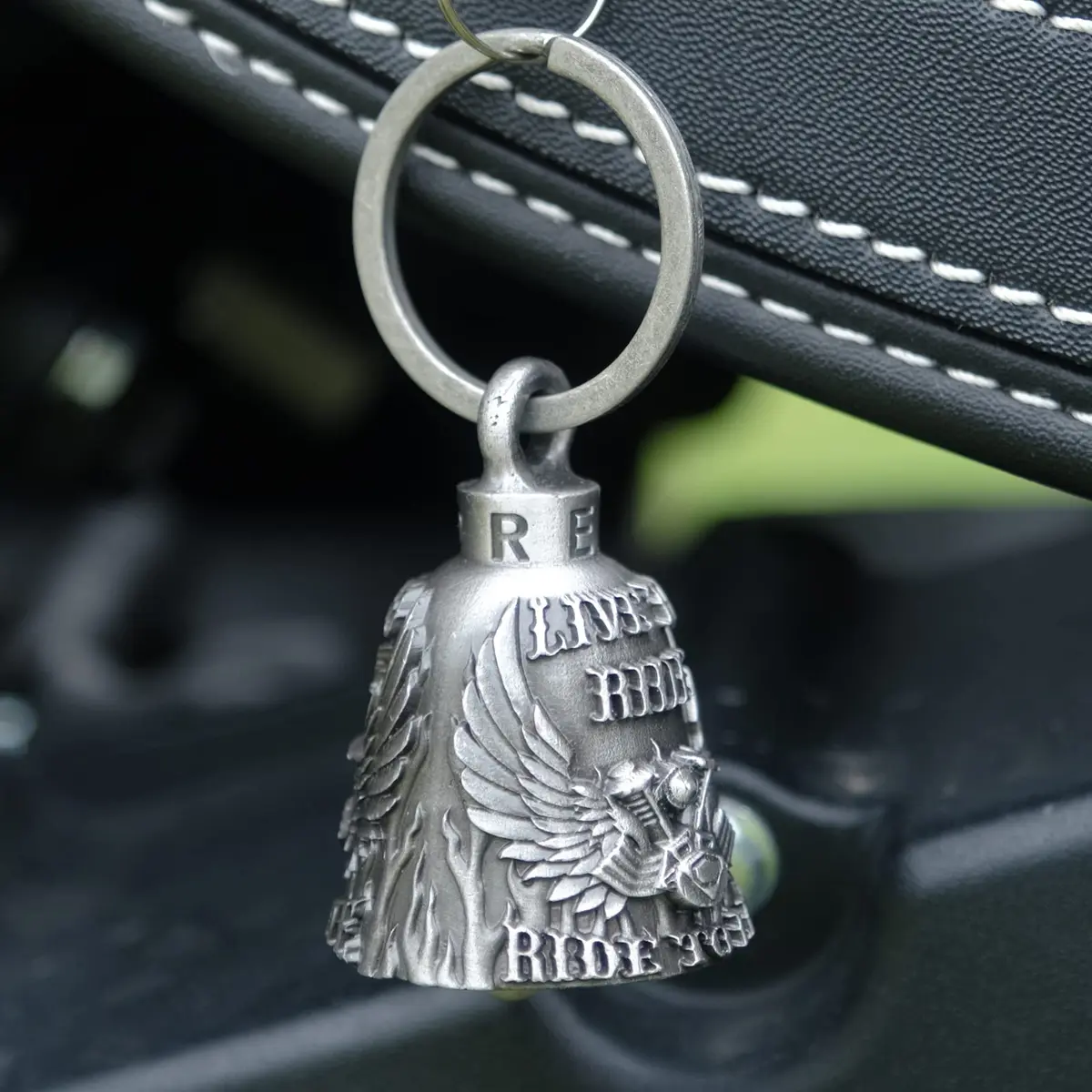 Dream Apparel Motorcycle Bell for Bikers | Heavy Lucky Rider Keychain & Accessory - view 6