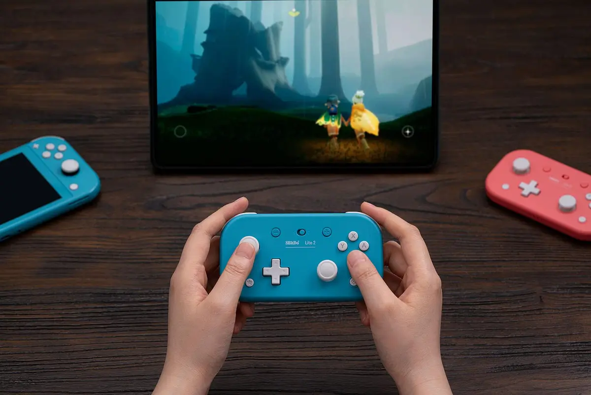 8Bitdo Lite 2 Bluetooth Gamepad for Switch, Switch Lite, Android & Raspberry Pi | Compact Wireless Controller - view 7