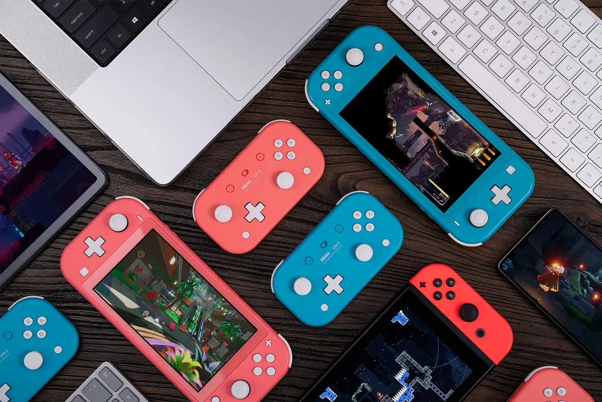 8Bitdo Lite 2 Bluetooth Gamepad for Switch, Switch Lite, Android & Raspberry Pi | Compact Wireless Controller - view 8
