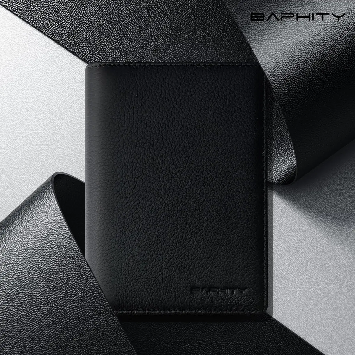 BAPHITY Genuine Leather RFID Blocking Slim Passport Wallet | Black - view 6