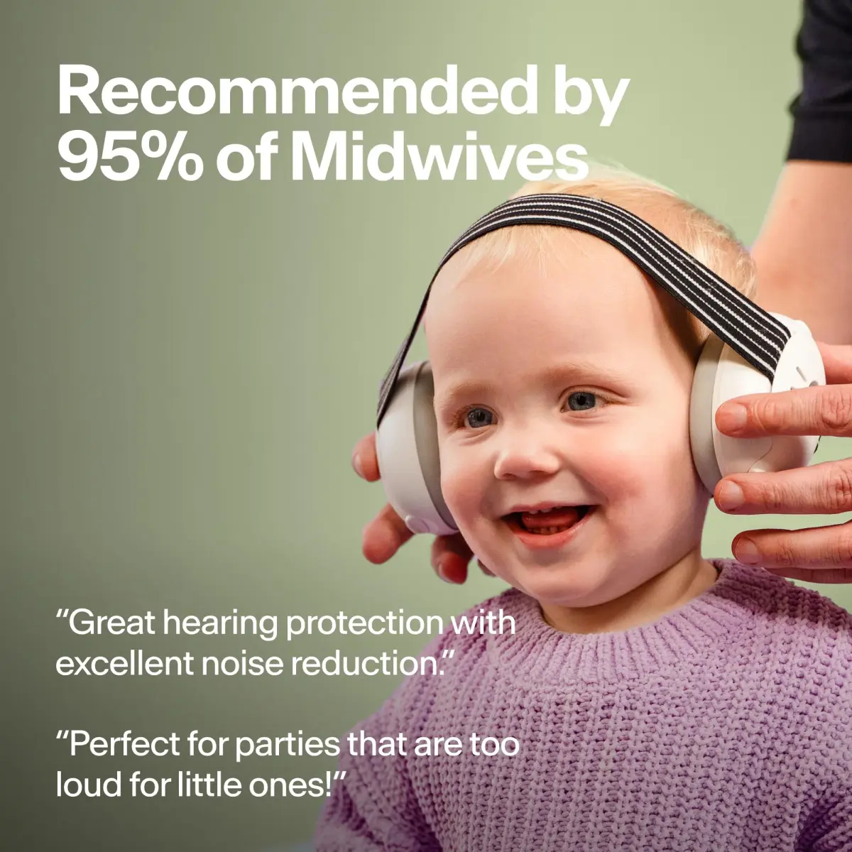 Alpine Muffy Baby Ear Muffs Noise Protection | Toddler Ear Protection 23 dB SNR (Green) - view 3