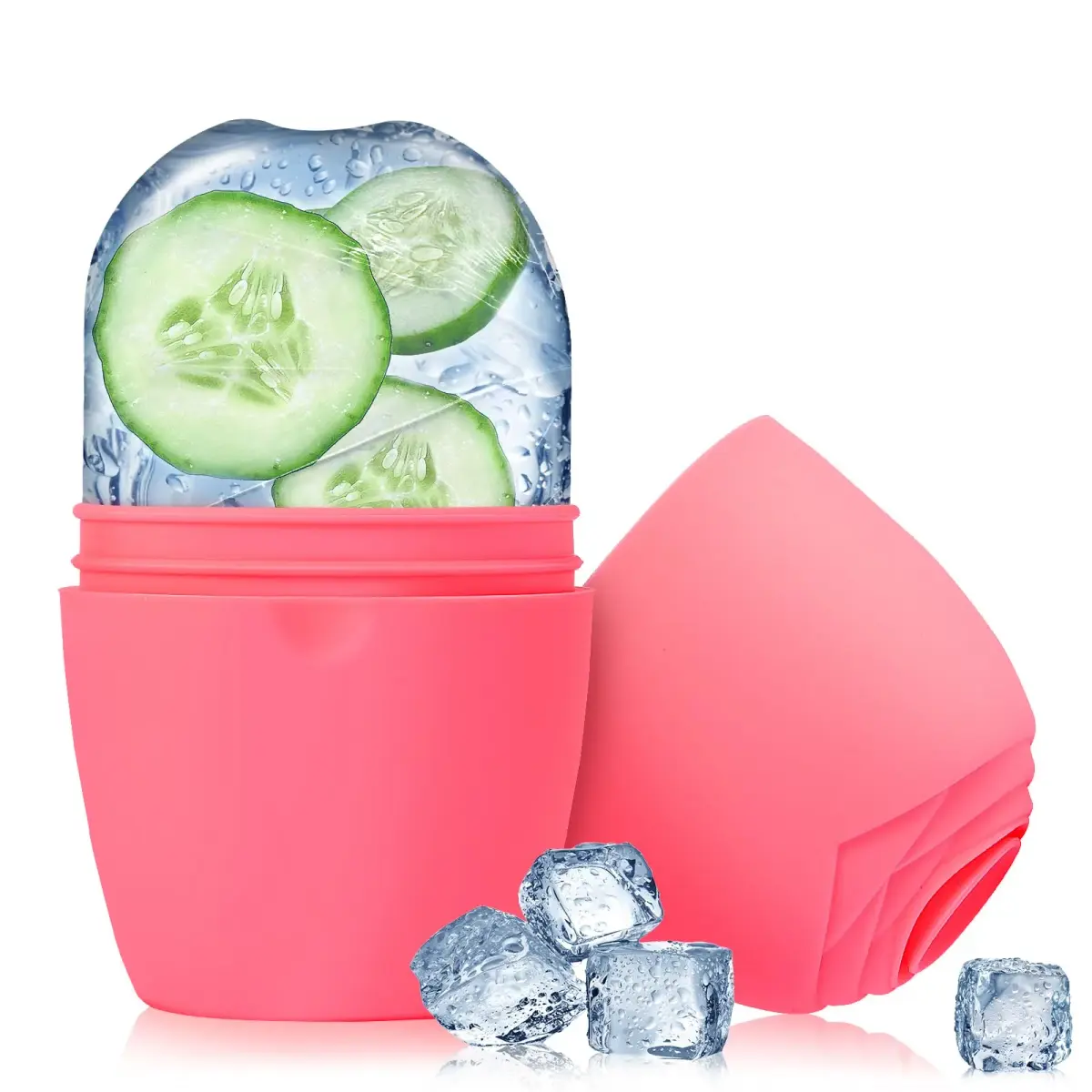 Evmliy Silicone Ice Roller for Face & Neck | Pink, 1 Pack - main product image