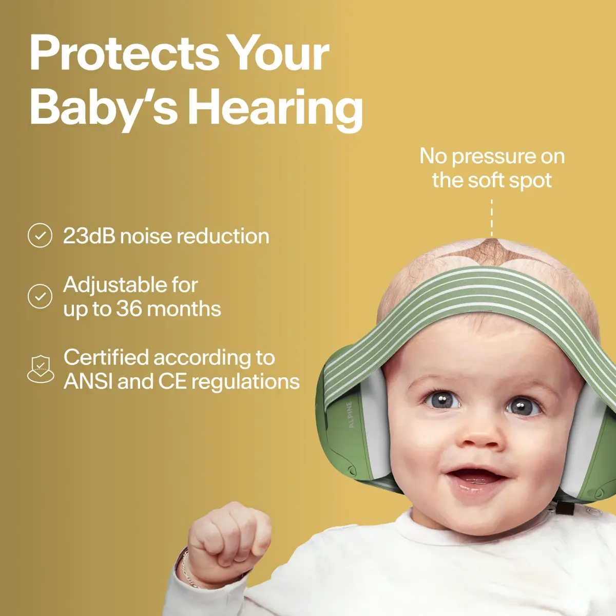 Alpine Muffy Baby Ear Muffs Noise Protection | Toddler Ear Protection 23 dB SNR (0.114 kg) - view 2