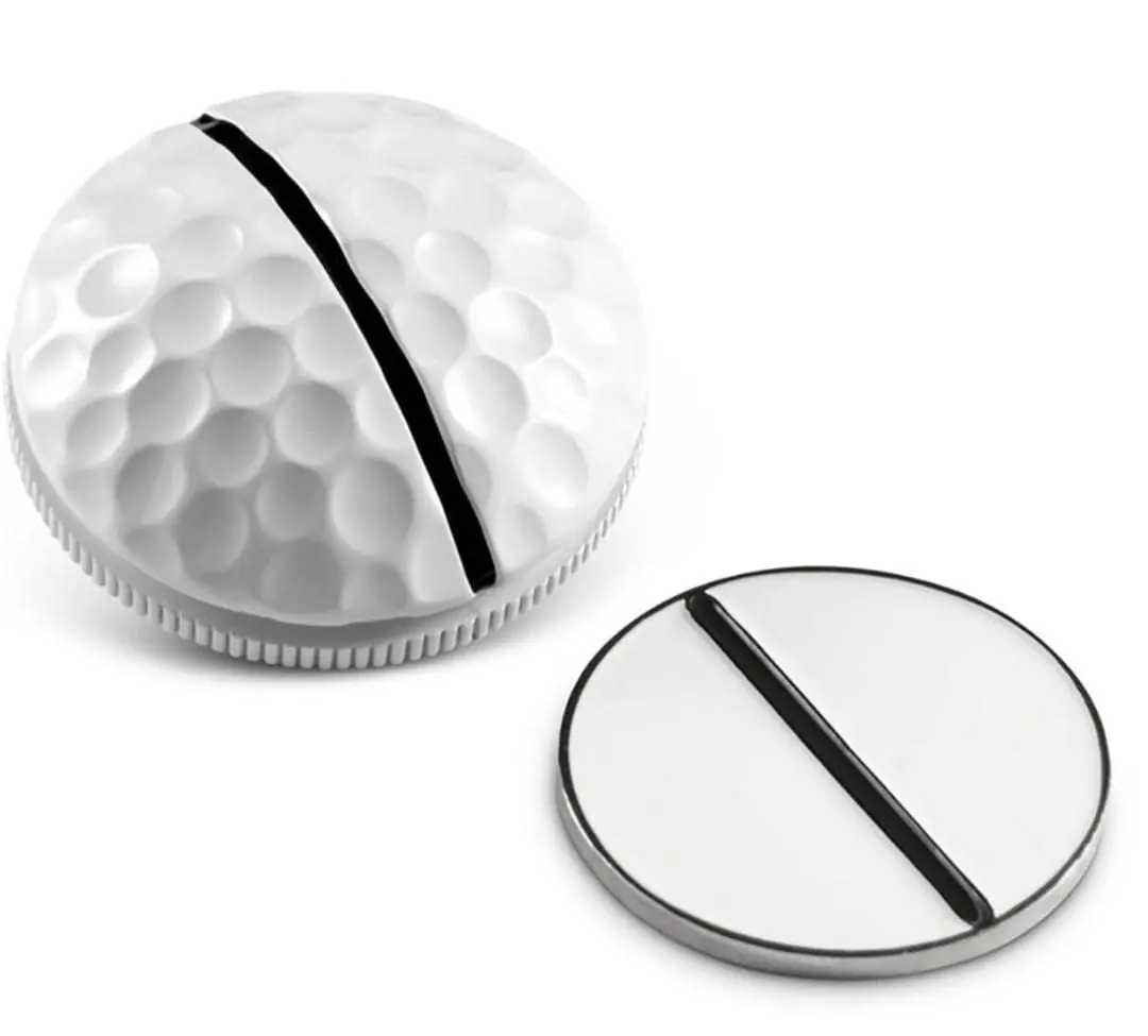 On Point Marker Dimpled Black | High-Visibility Golf Ball Marker for Accurate Putting - main product image
