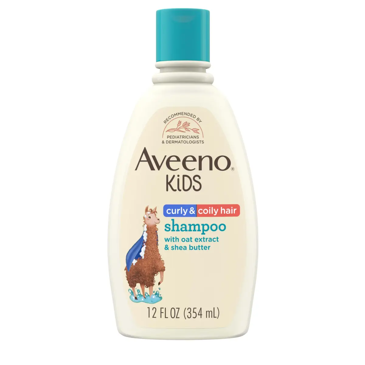 Aveeno Kids Curly & Coily Hair Shampoo 355ml (12 fl. oz) | Gentle Cleansing for Type 3 & 4 Hair - main product image