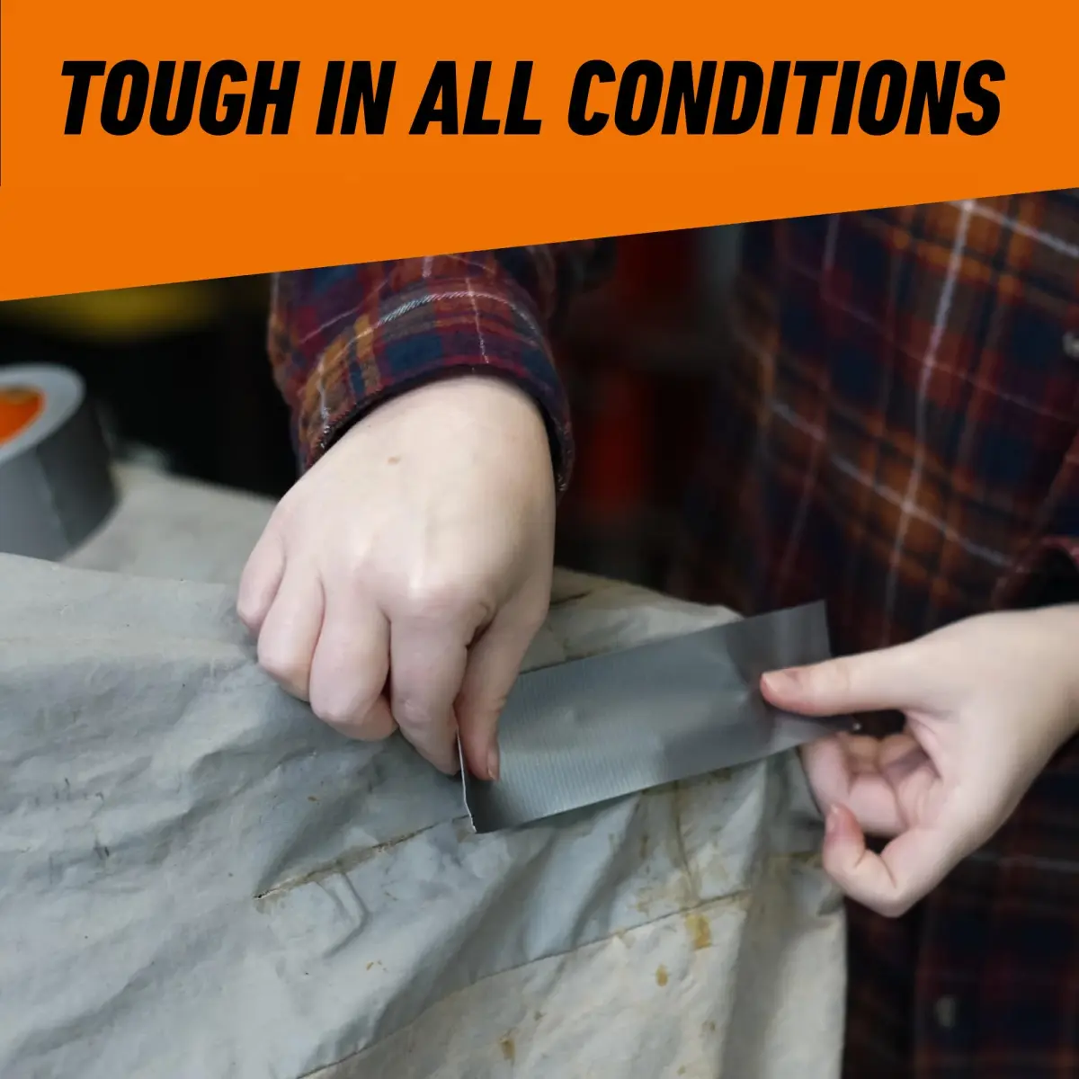 Gorilla Heavy Duty Duct Tape Silver 1.88 in x 10 yd | Sticks to Wood Stone Metal Brick - view 5