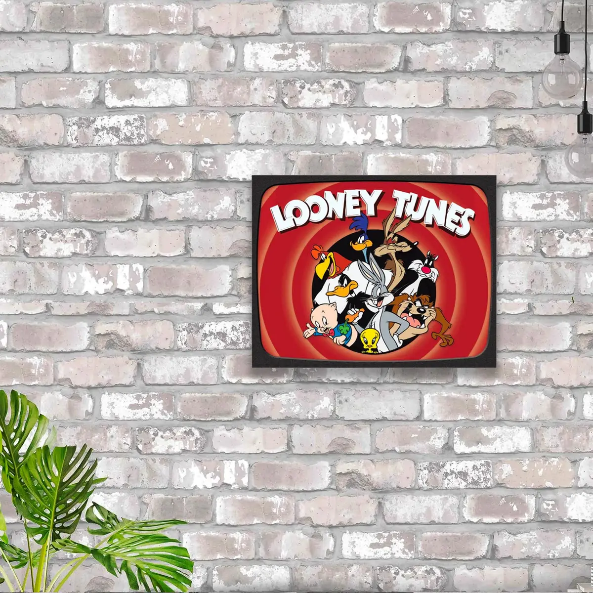 Desperate Enterprises Looney Tunes Family Tin Sign - Nostalgic Vintage Metal Wall Decor - Made in USA - view 4
