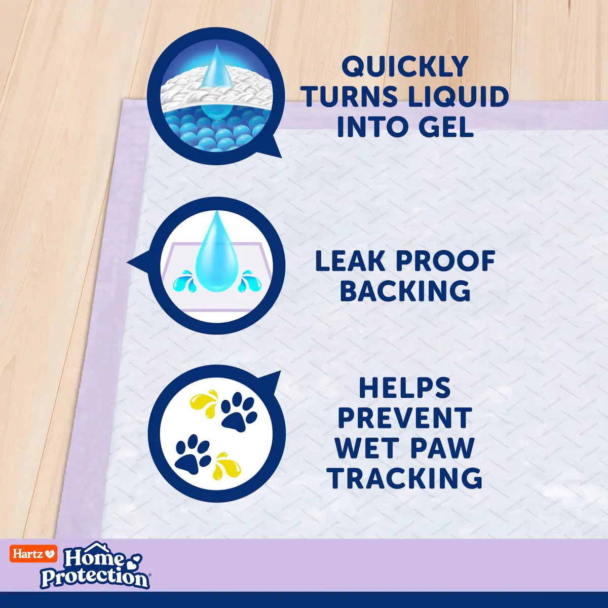 Hartz Dog Pads 3XL | Super Absorbent Odor Eliminating Lavender Scented No Leak (36 x 36 in, 14 Count) - view 5