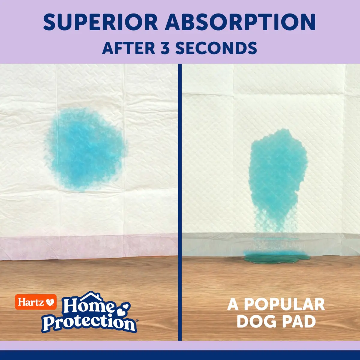 Hartz Dog Pads 3XL | Super Absorbent Odor Eliminating Lavender Scented No Leak (36 x 36 in, 14 Count) - view 4