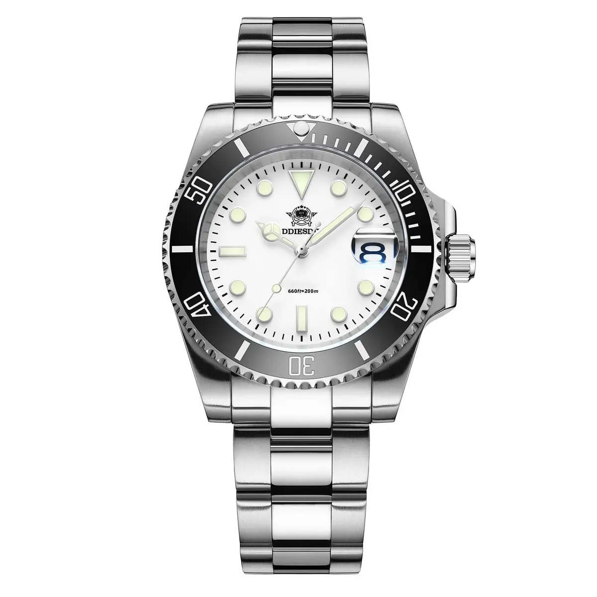 ADDIESDIVE Quartz Dive Watch for Men 41mm (1.61 in) | 200M Water Resistant Analog Stainless Steel - main product image