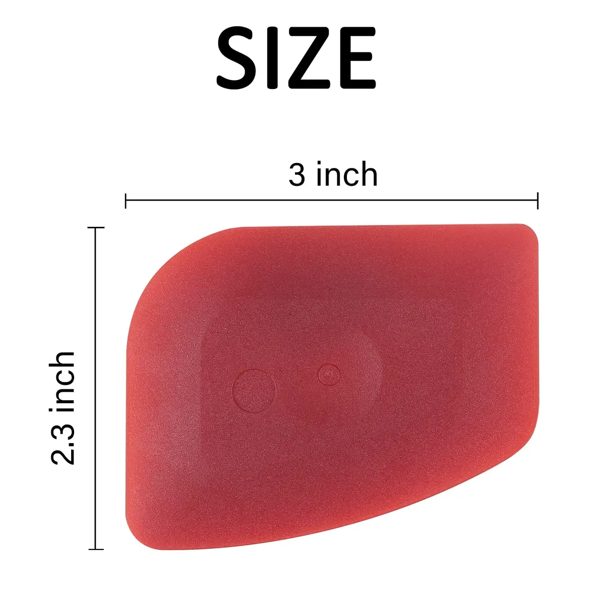 Azureblue Pan Scraper 3 Pcs | Heavy Duty Cast Iron & Plastic Kitchen Tool, Red - view 6