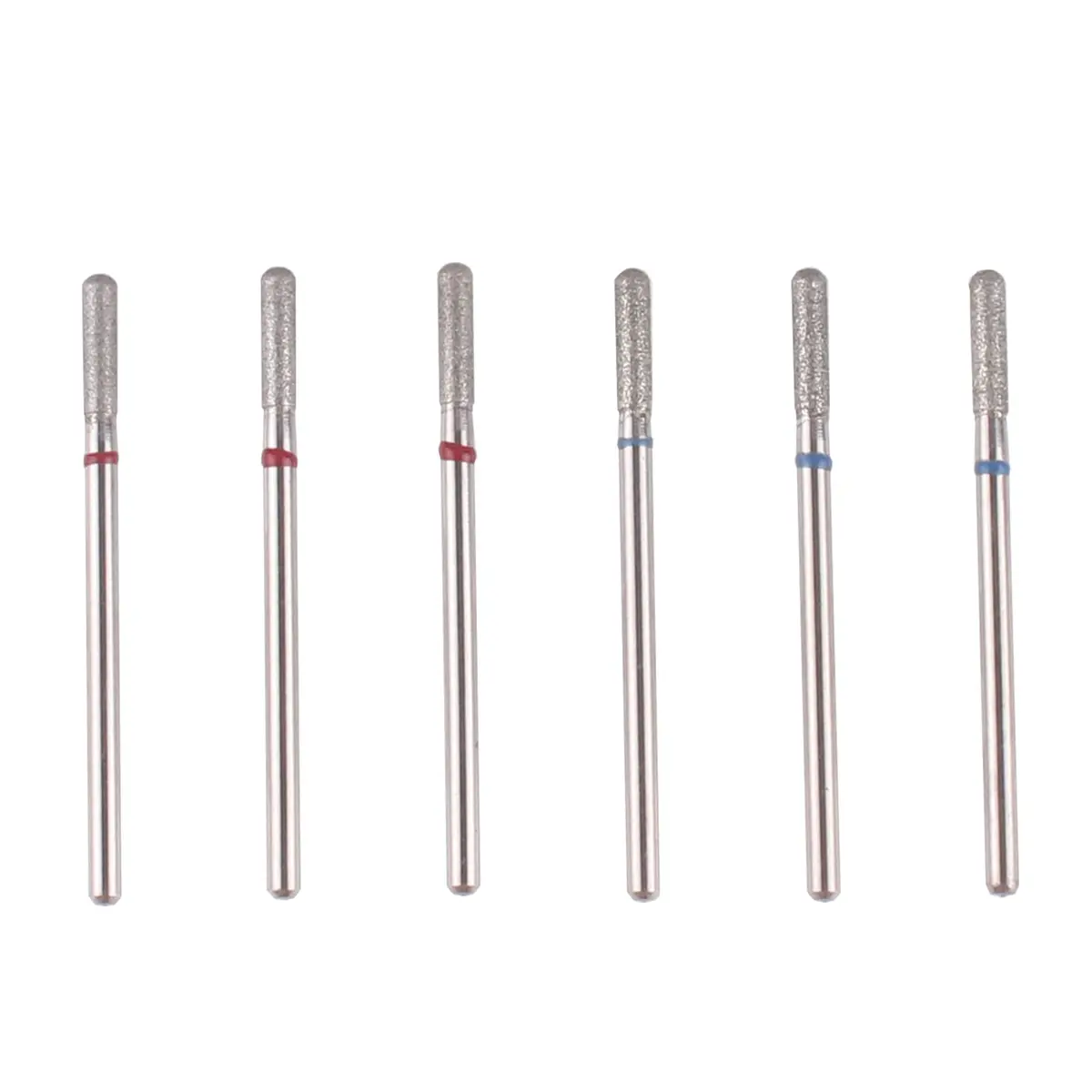 MZCMSL 6pcs Cylinder Cuticle Bits for Nail Prep | Safety Manicure Drill Bits for Nail Care - main product image